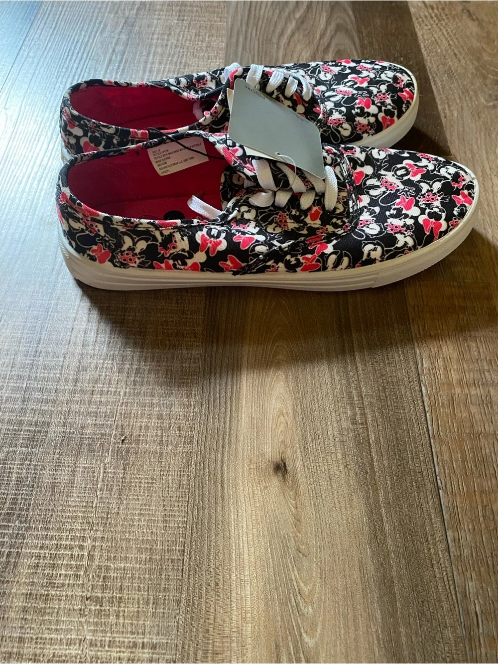 Disney Black and Pink Minnie Mouse Canvas Sneakers